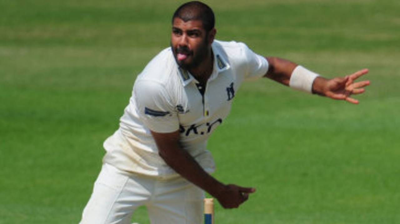Jeetan Patel finished with 4 for 60 in Notts' first innings, Warwickshire v Nottinghamshire, County Championship, Division One, Edgbaston, July, 17, 2013
