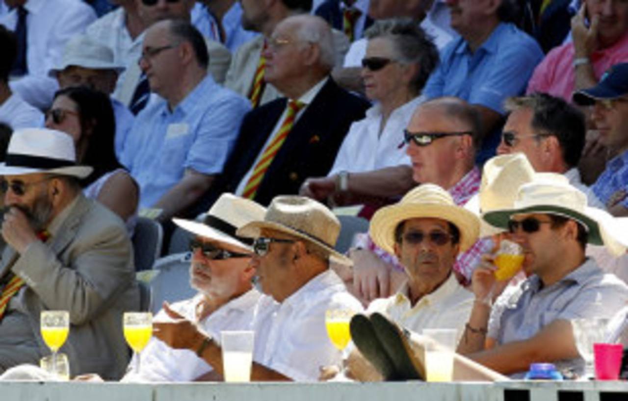 Spectators enjoy the sunshine at Lord's, England v Australia, 2nd Investec Ashes Test, Lord's, 2nd day, July 19, 2013