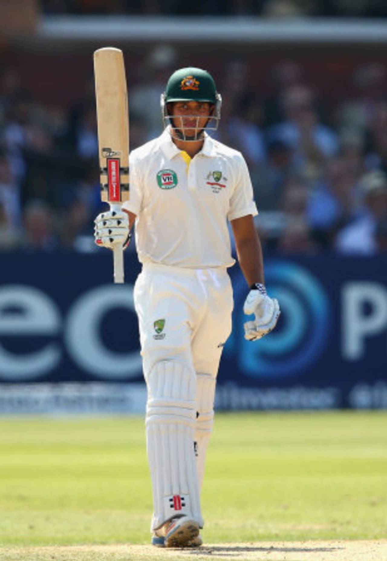 Usman Khawaja made his second Test half-century, England v Australia, 2nd Investec Test, Lord's, 4th day, July 21, 2013