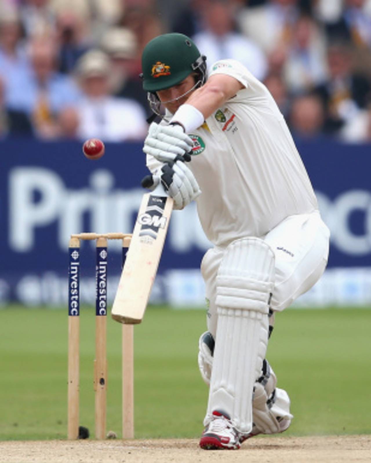 Shane Watson lasted less than seven overs in the second innings, England v Australia, 2nd Investec Test, Lord's, 4th day, July 21, 2013