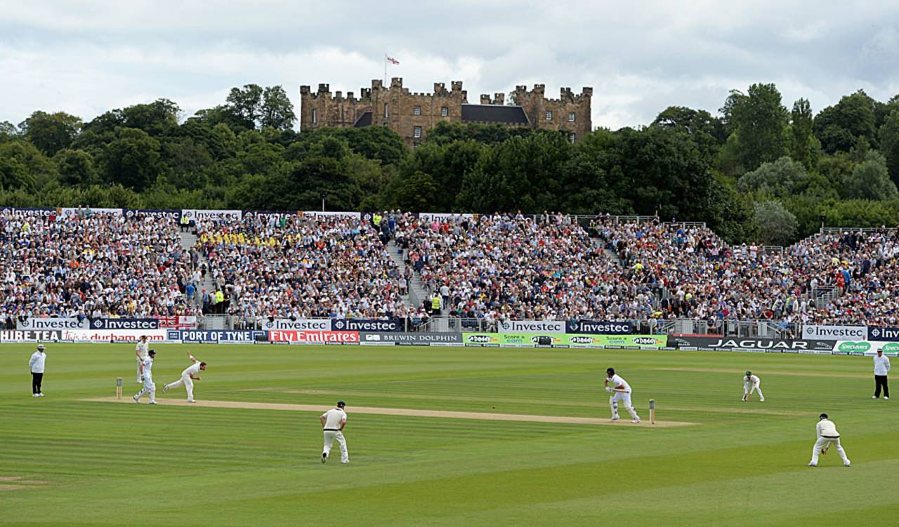 The 2013 Ashes Test is contested in Chester-Le-Street with Lumley Castle in the background&nbsp;&nbsp;&bull;&nbsp;&nbsp;Getty Images
