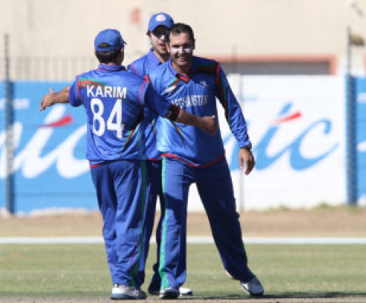 Mohammad Nabi took five wickets for 12 runs, his first five-for haul in List A cricket, Namibia v Afghanistan, WCL Championship, Windhoek, August 9, 2013