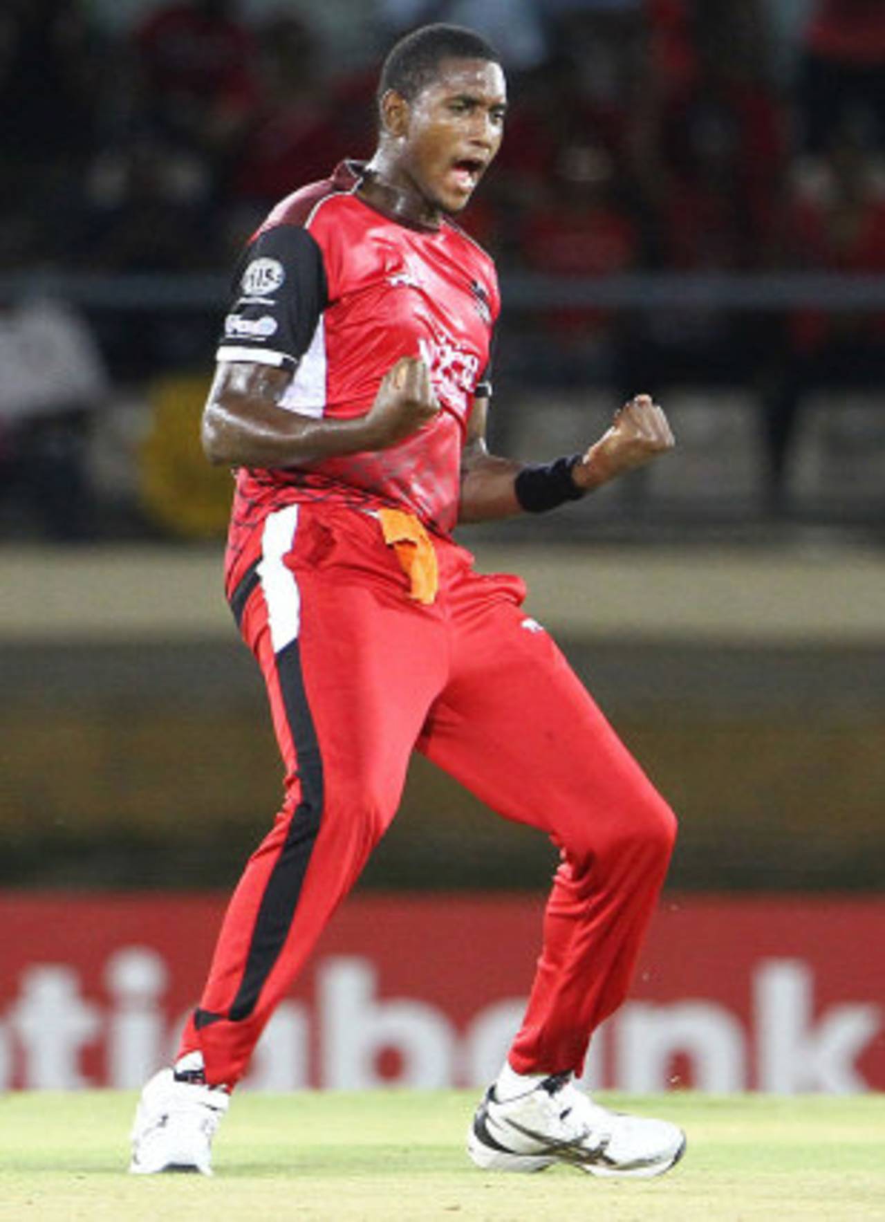 Delorn Johnson defended 19 off the last over to give Trinidad & Tobago their second win of the CPL&nbsp;&nbsp;&bull;&nbsp;&nbsp;Getty Images