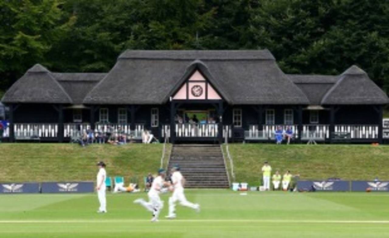 A view of the ground on the fourth day, England Women v Australia Women, Only Test, 4th day, Wormsley, August 14, 2013