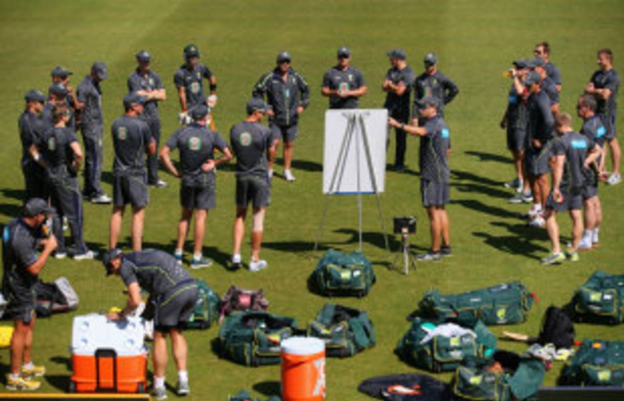 Australia talk tactics, Southampton, August 28, 2013