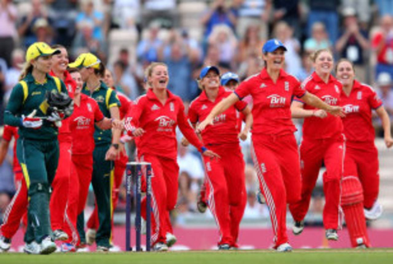Charlotte Edwards led England's celebrations&nbsp;&nbsp;&bull;&nbsp;&nbsp;Getty Images