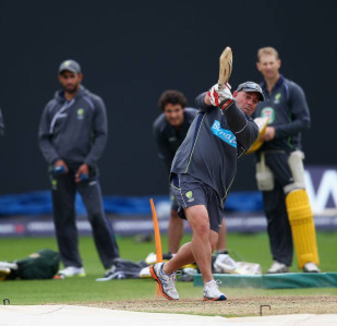 Darren Lehmann takes a full part in Australia's training, Edgbaston, September 10, 2013