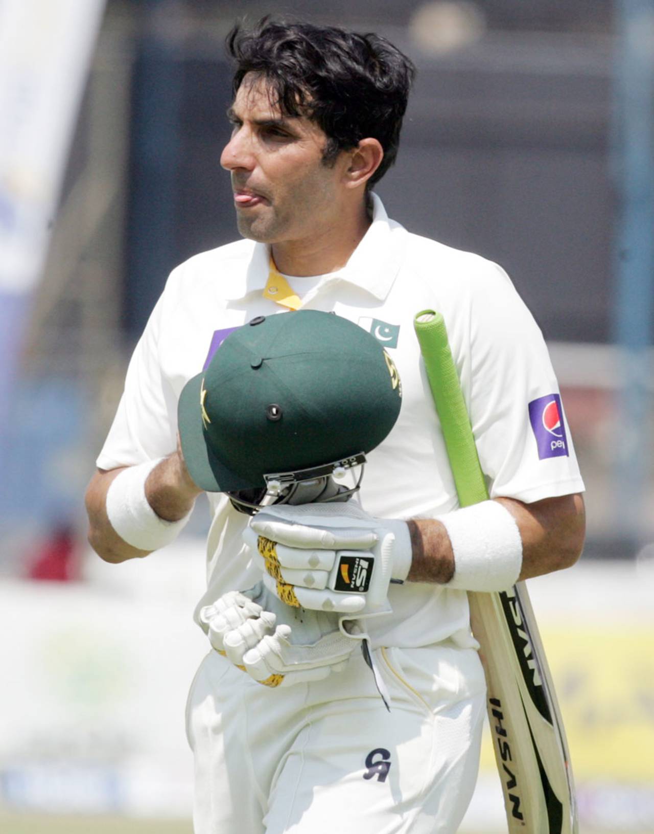 Misbah-ul-Haq was left unbeaten on 79, Zimbabwe v Pakistan, 2nd Test, Harare, 5th day, September 14, 2013