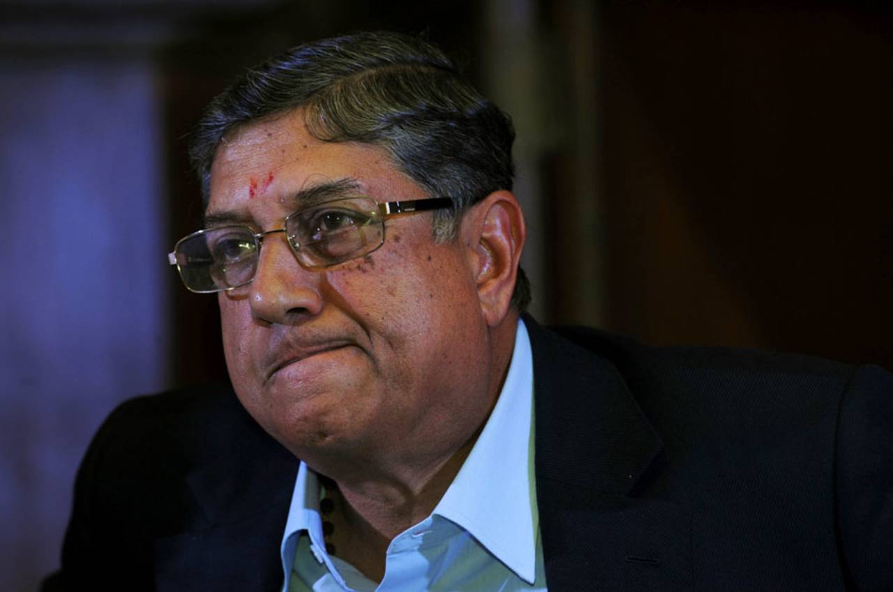 The Supreme Court of India has said N Srinivasan cannot seek re-election till the probe into the IPL corruption scandal is complete&nbsp;&nbsp;&bull;&nbsp;&nbsp;AFP