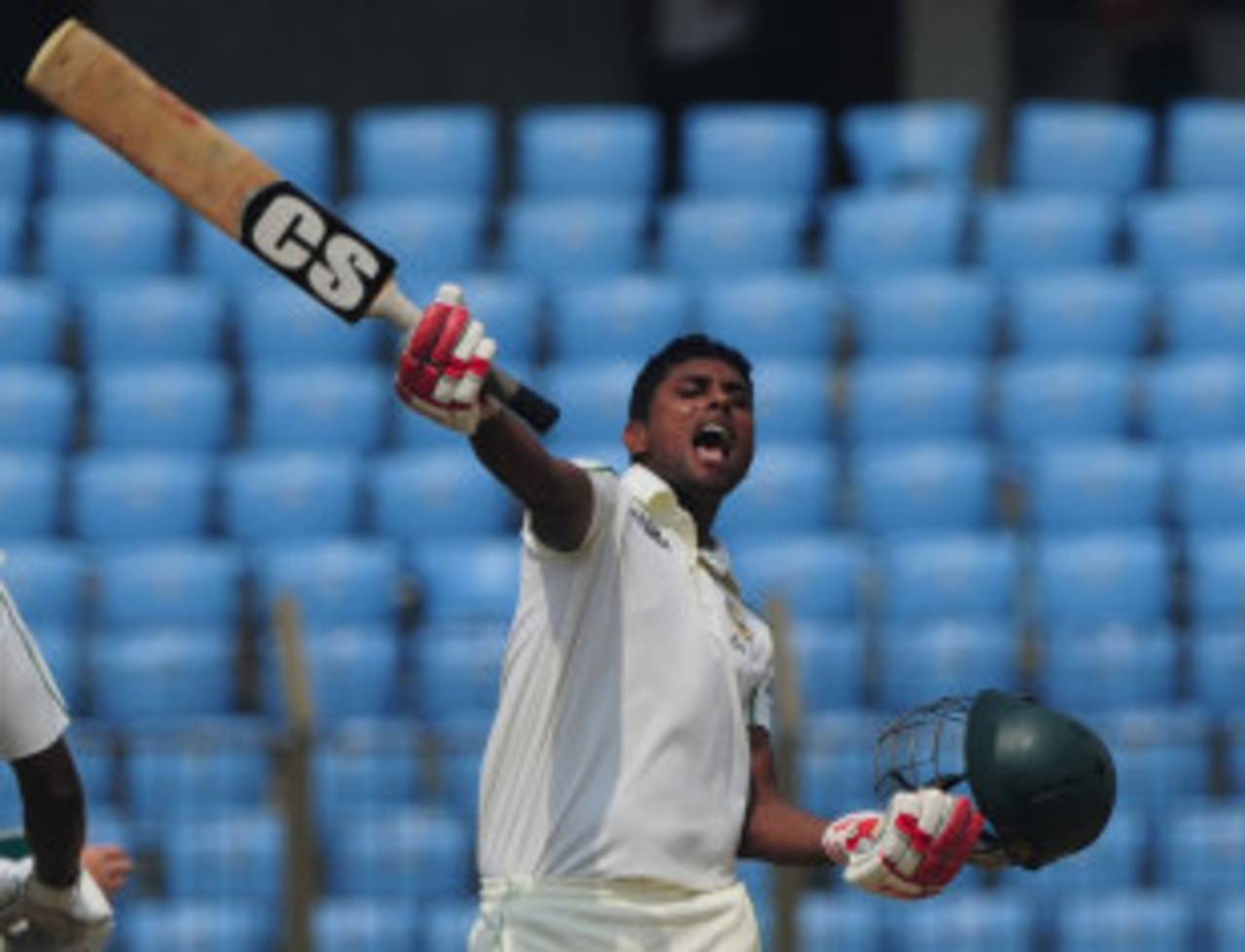 Gazi's hundred came off 159 balls and included 10 fours and three sixes, Bangladesh v New Zealand, 1st Test, 4th day, Chittagong, October 12, 2013