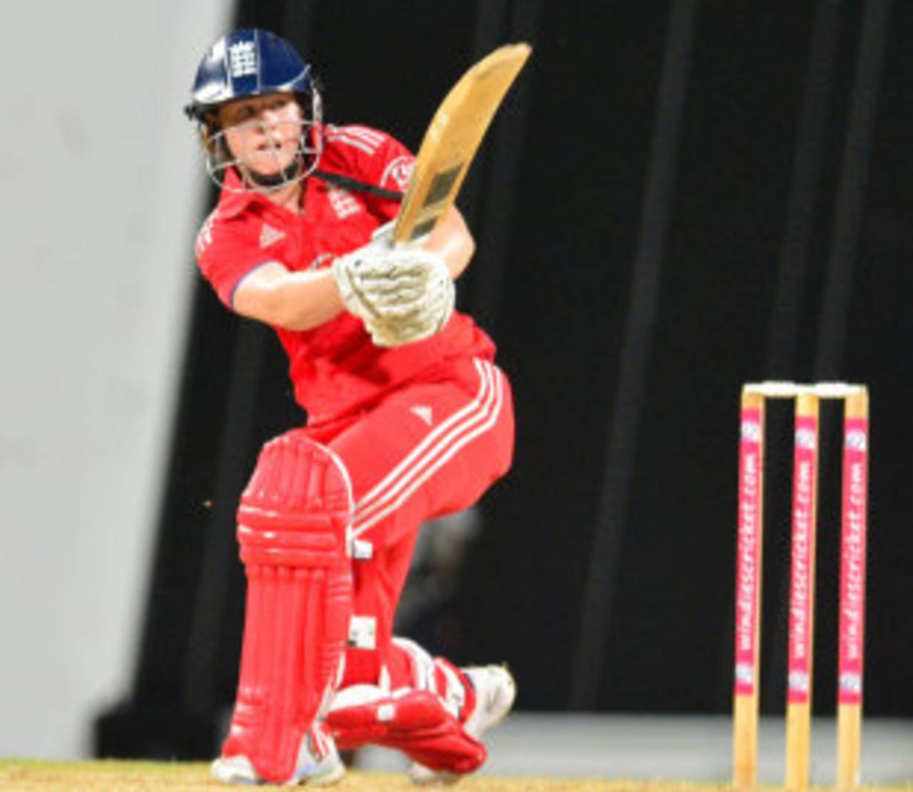 Tammy Beaumont works one to the leg side, England Women v New Zealand Women, West Indies Tri-Nation Twenty20, Barbados, October 16, 2013