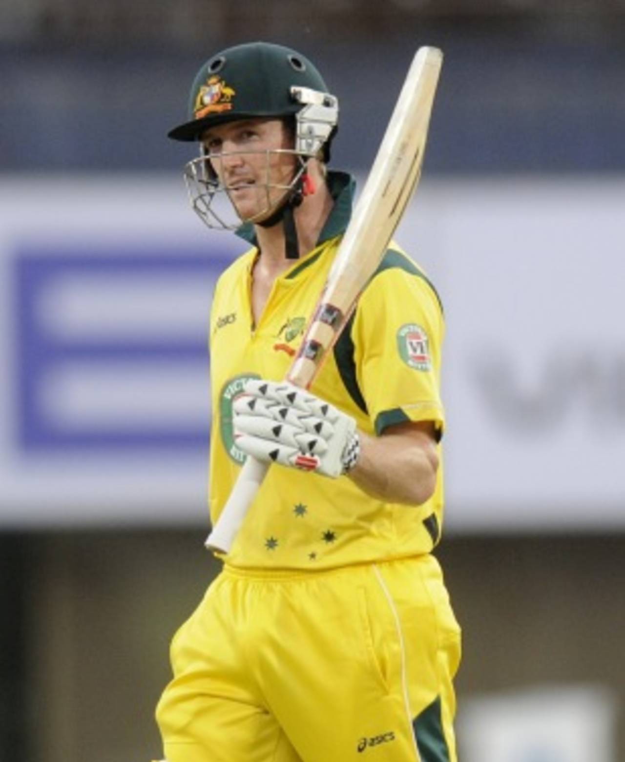 George Bailey brings up his third fifty in four matches, India v Australia, 4th ODI, Ranchi, October 23, 2013