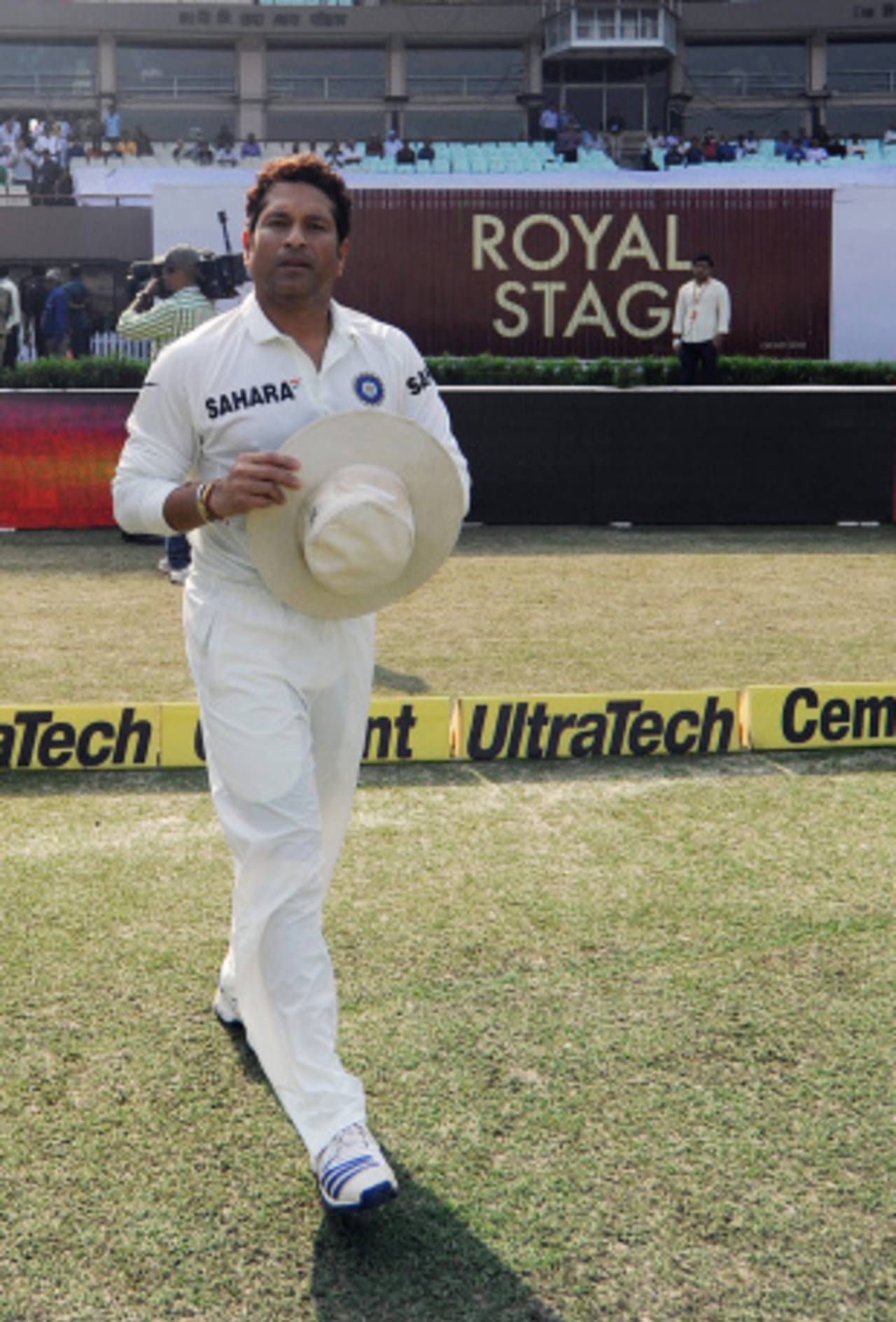 Sachin Tendulkar walks out for his 199th Test match&nbsp;&nbsp;&bull;&nbsp;&nbsp;BCCI
