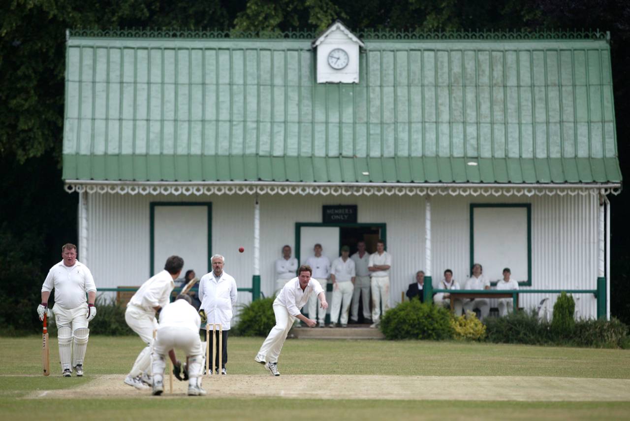 A village cricket match at Linton Park Cricket Club, Linton, June 28, 2005
