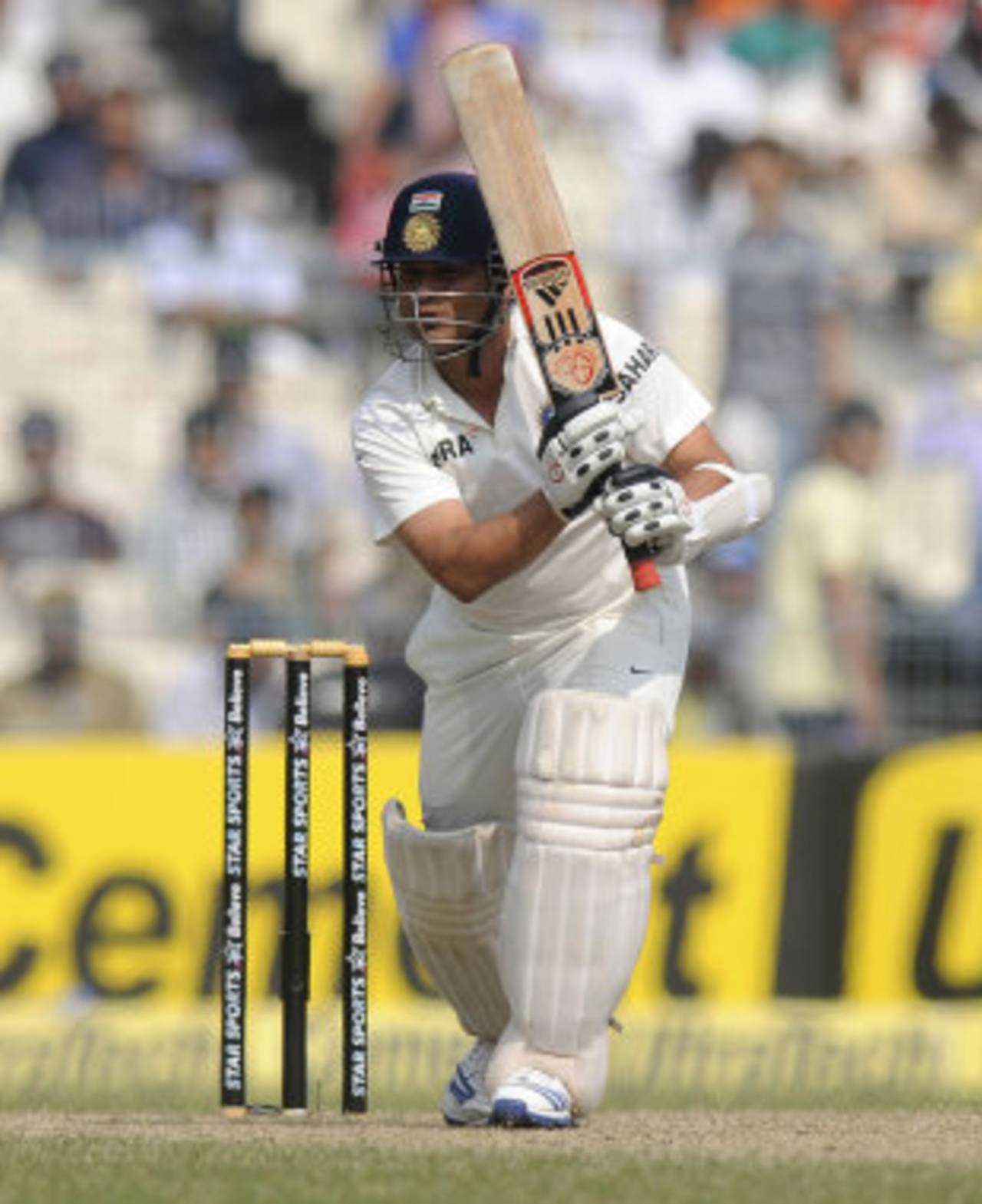 Sachin Tendulkar came in to bat early on day two, India v West Indies, 1st Test, Kolkata, 2nd day, November 7, 2013