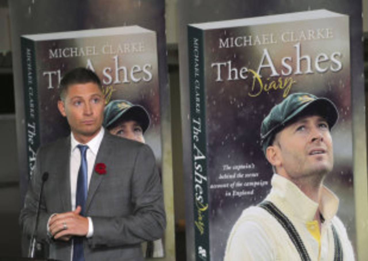 Michael Clarke at the release of his book, The Ashes Diary, Sydney, November 11, 2013