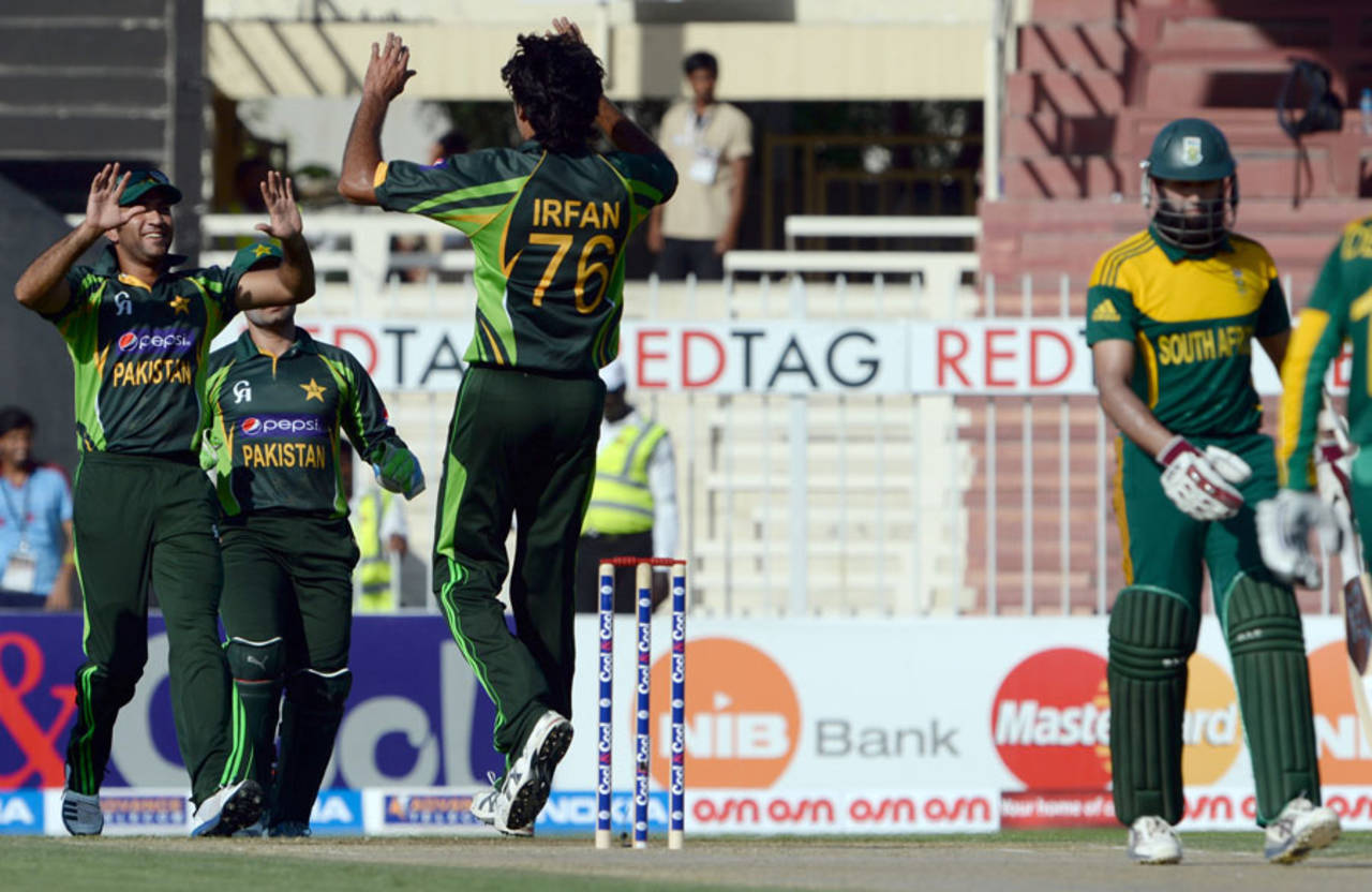 Hashim Amla has been dismissed five times in eight ODIs by Mohammad Irfan&nbsp;&nbsp;&bull;&nbsp;&nbsp;AFP