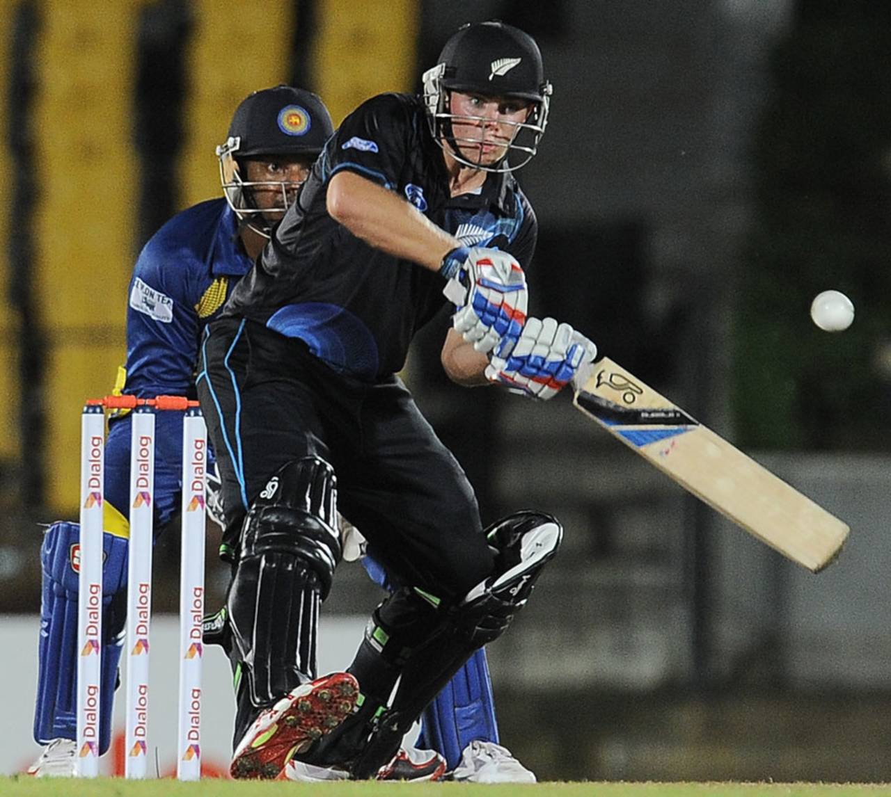 Tom Latham looks to get in position, Sri Lanka v New Zealand, 2nd ODI, Hambantota, November 12, 2013
