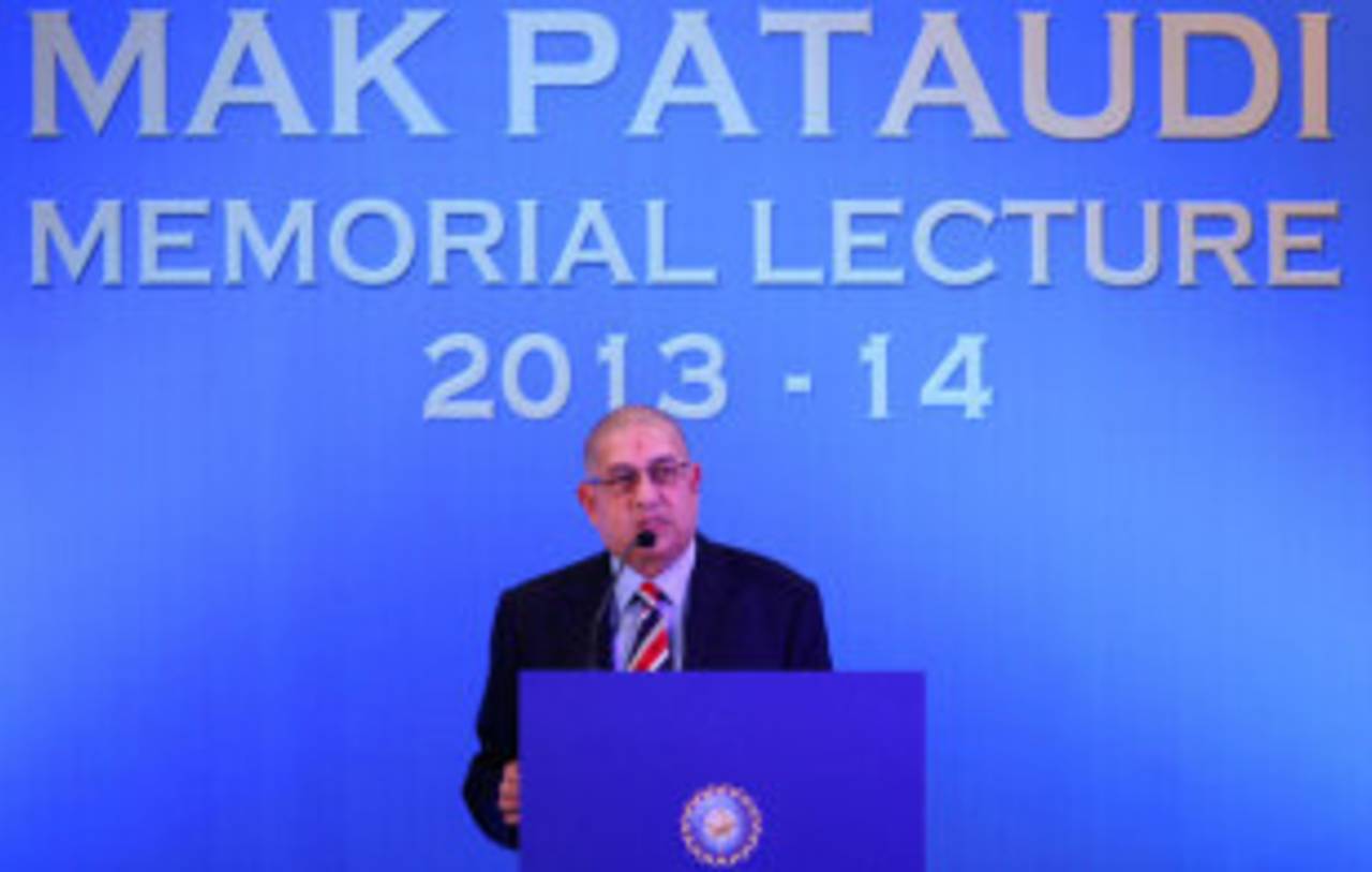 N Srinivasan speaks at the annual Mansur Ali Khan Pataudi lecture, Mumbai, November 13, 2013