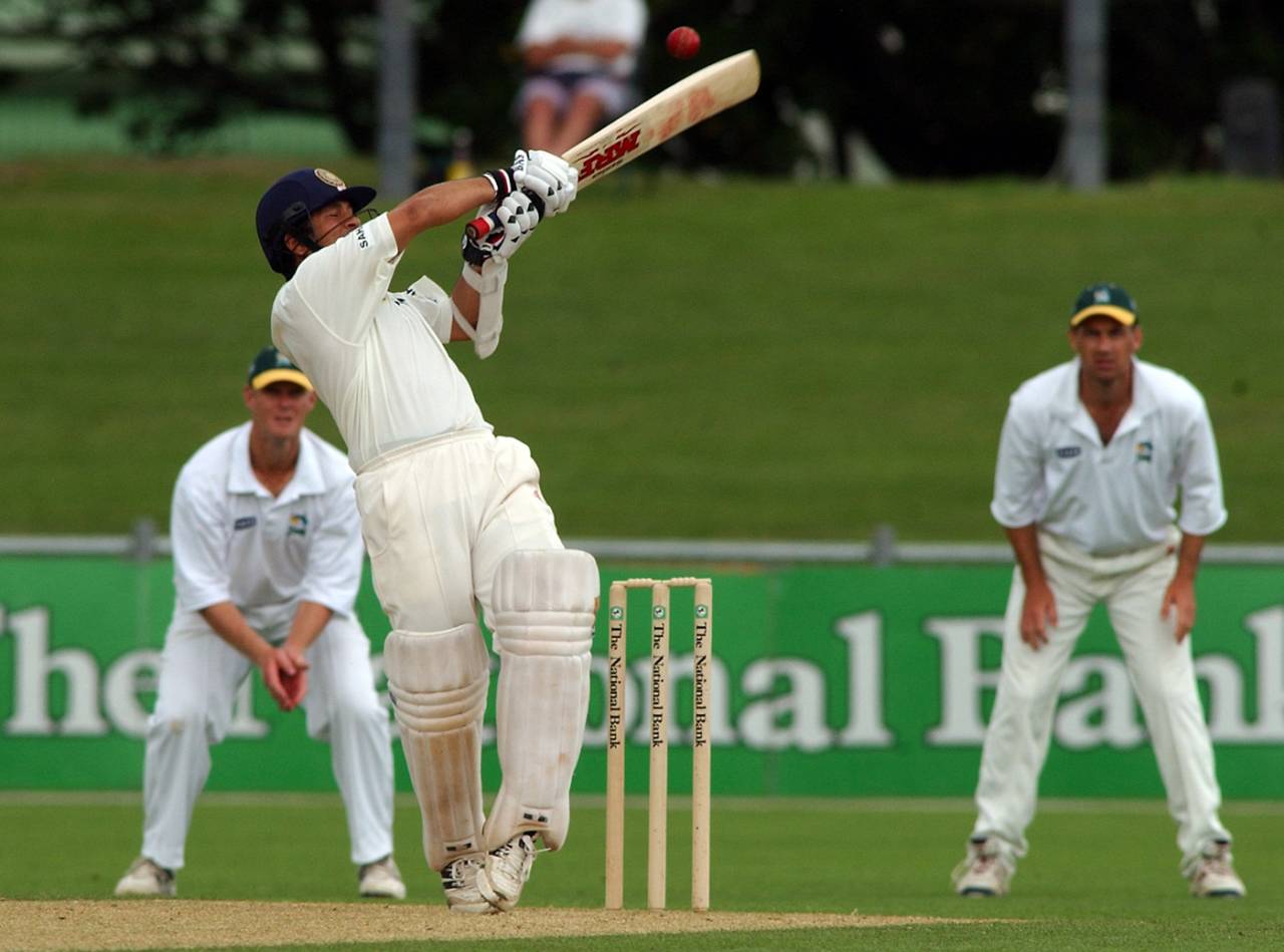 Sachin Tendulkar hooks during a tour game in Napier in 2002&nbsp;&nbsp;&bull;&nbsp;&nbsp;Getty Images