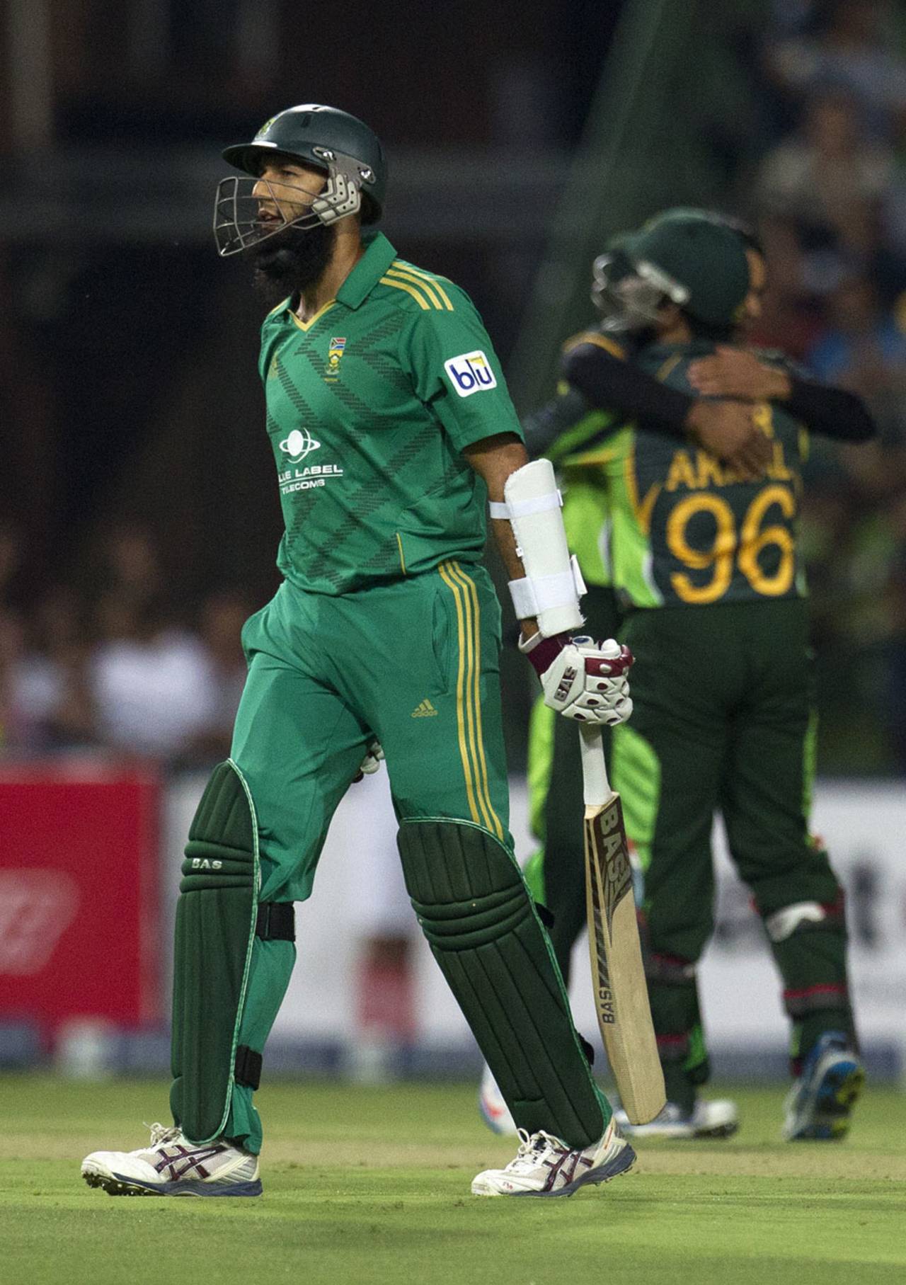 Hashim Amla was dismissed for 31, South Africa v Pakistan, 1st T20I, Johannesburg, November 20, 2013