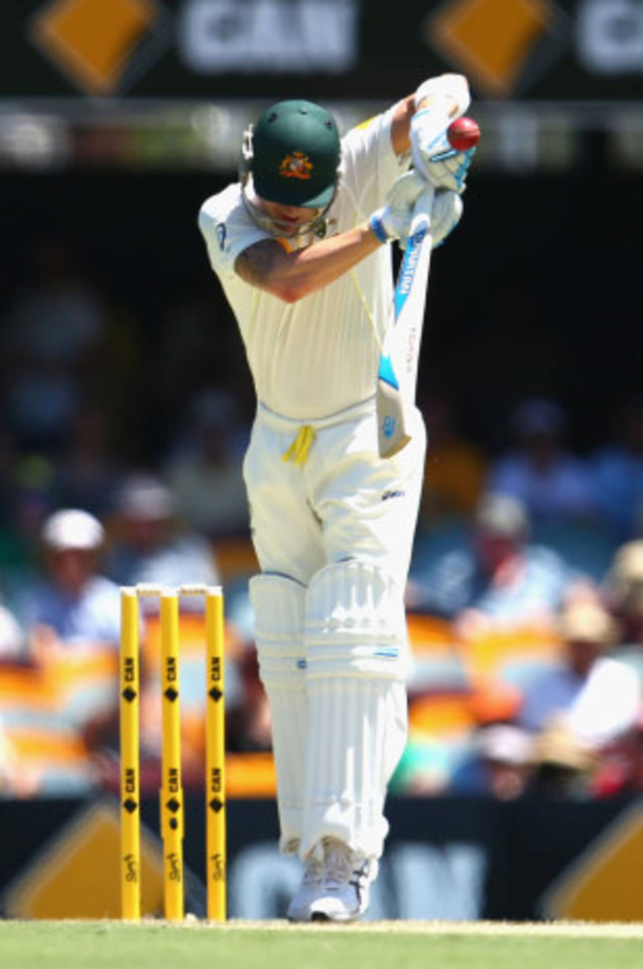 Michael Clarke was unable to deal with a short ball, Australia v England, 1st Test, Brisbane, 1st day, November 21, 2013