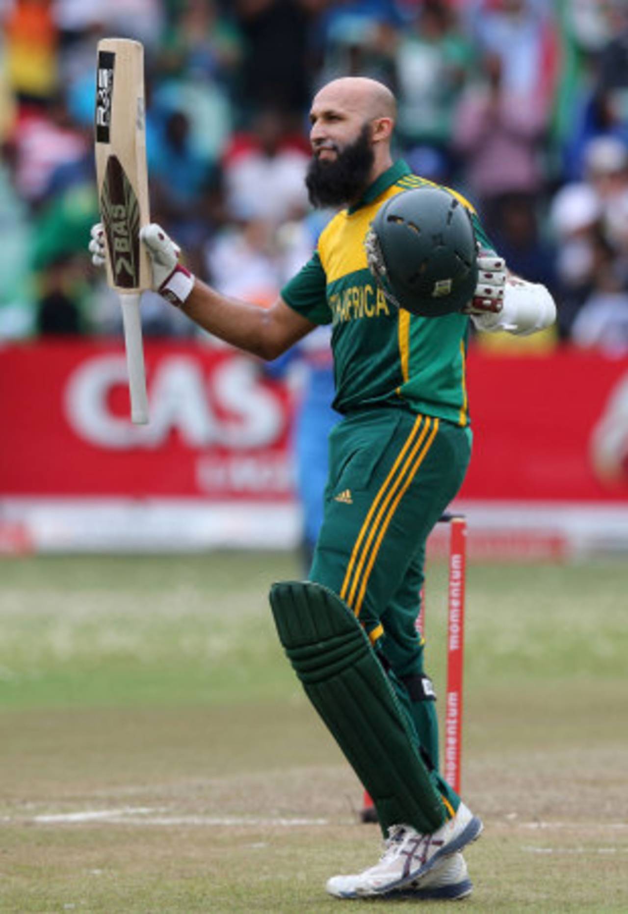 Hashim Amla struck eight fours during his 100, South Africa v India, 2nd ODI, Durban, December 8, 2013