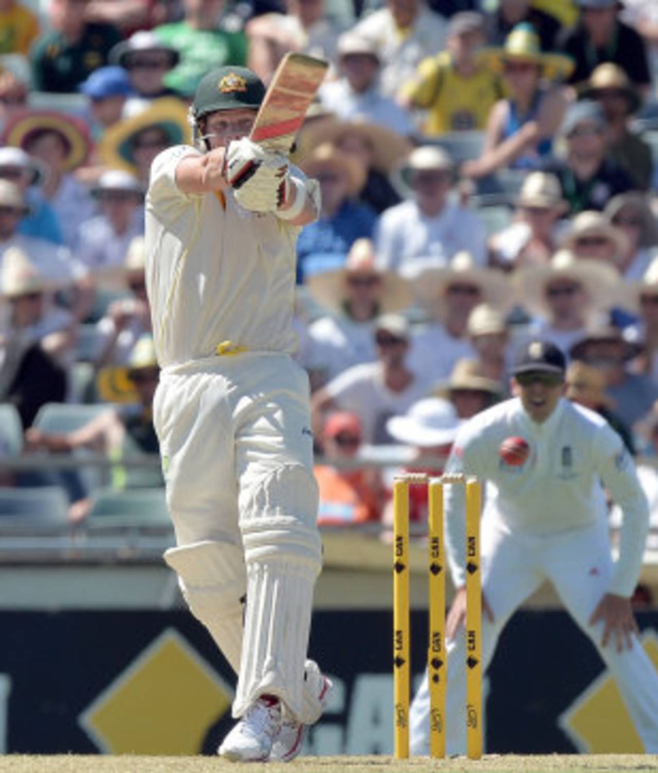 Steven Smith was strong on the pull, Australia v England, 3rd Test, Perth, 1st day, December 13, 2013