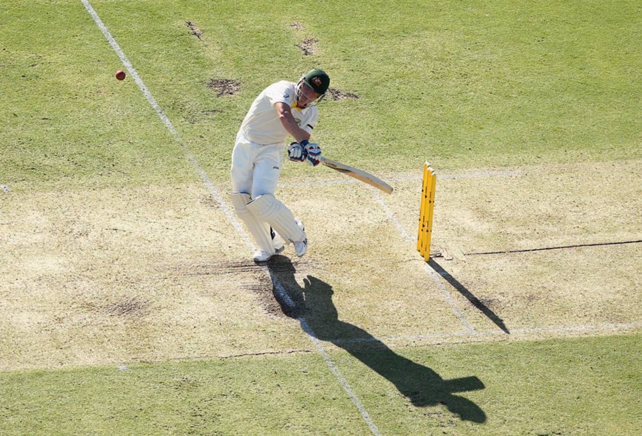 Brad Haddin miscued a hook off Ben Stokes, Australia v England, 3rd Test, Perth, 1st day, December 13, 2013