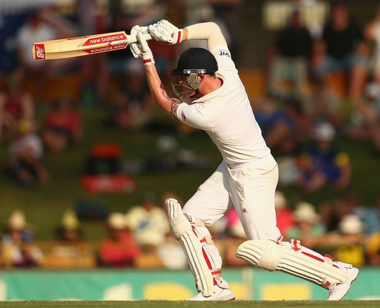 Ben Stokes played an encouraging innings, Australia v England, Test, Perth, 4th day, December 16, 2013