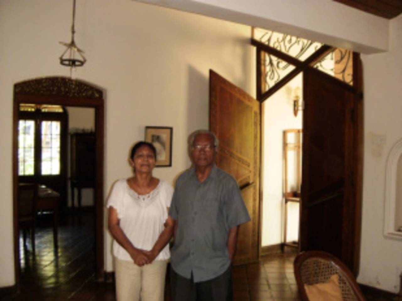 Kumar Sangakkara's parents, Kumari and Kshema, Kandy