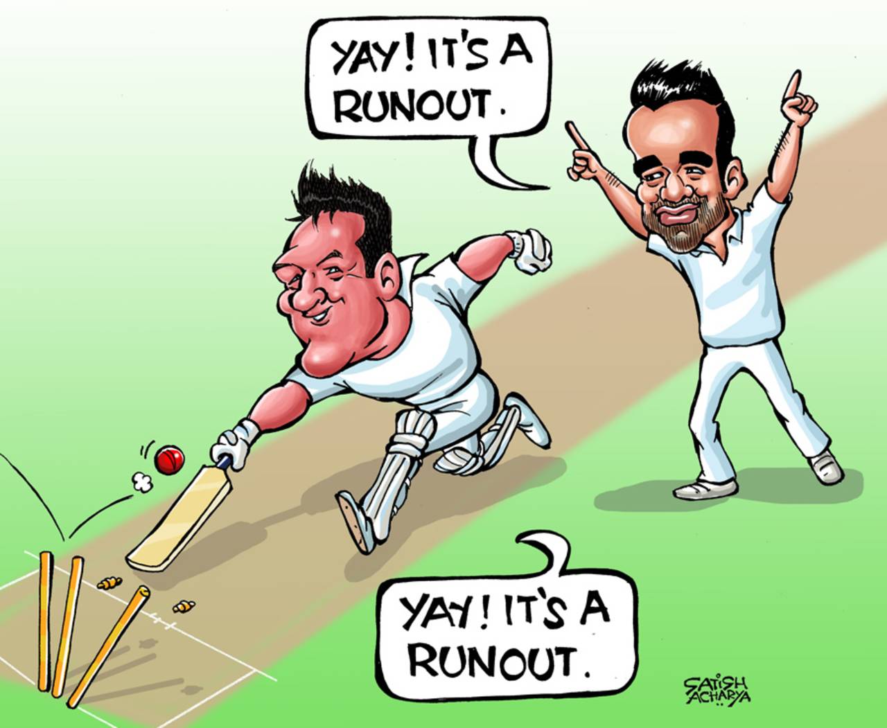 Cartoon: Not a bowler's dismissal