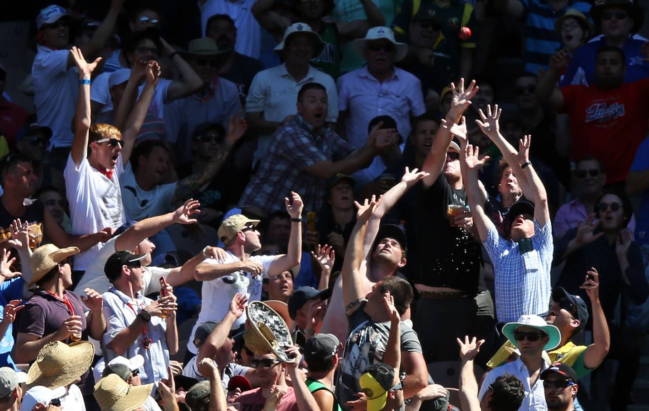 A six puts the spectator in the game, physically&nbsp;&nbsp;&bull;&nbsp;&nbsp;Getty Images