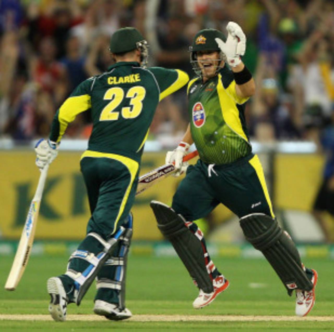 "He made sure I soaked it up and really appreciated the moment," Aaron Finch said of Michael Clarke&nbsp;&nbsp;&bull;&nbsp;&nbsp;Getty Images