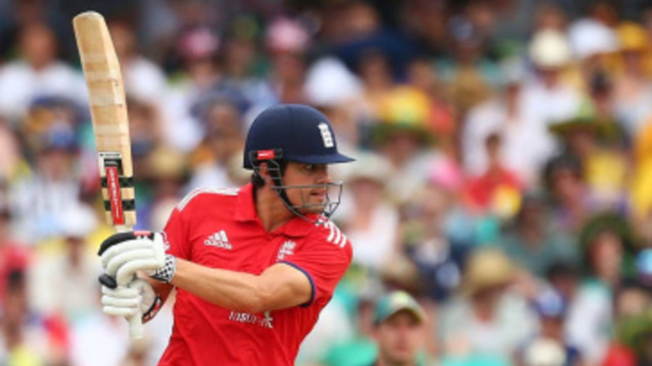 Alastair Cook gave England a brisk start, Australia v England, 3rd ODI, Sydney, January 19, 2014