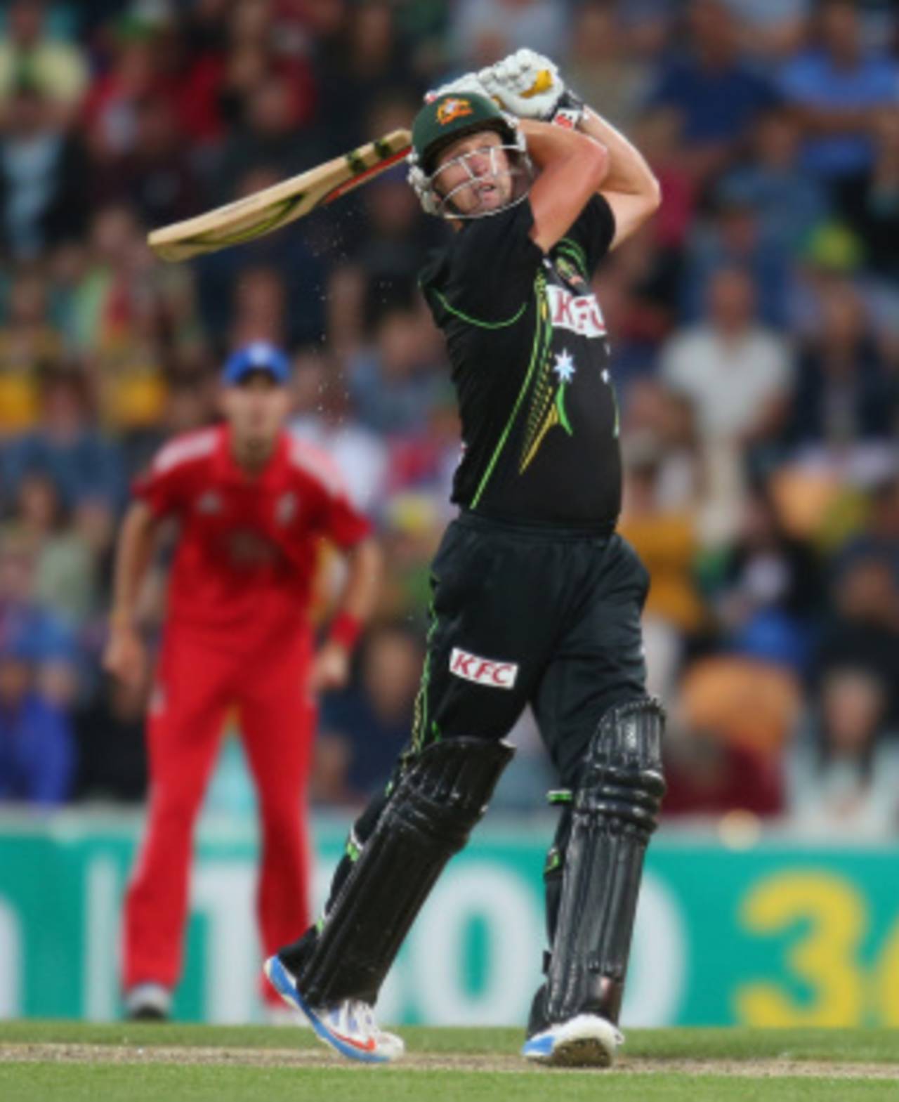 Cameron White hit four sixes in his 75, Australia v England, 1st Twenty20, Hobart, January 29, 2014