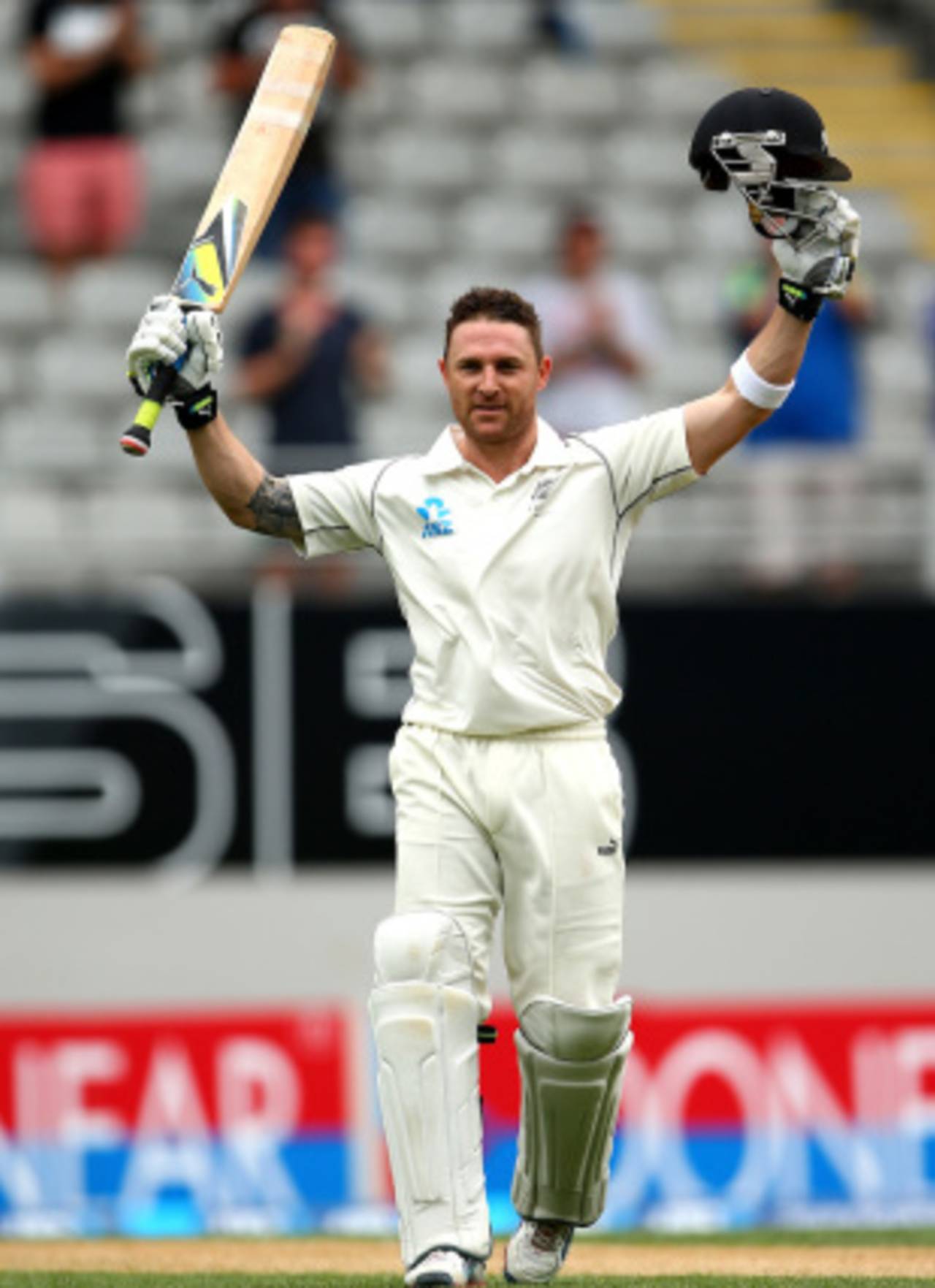 Brendon McCullum's hundred was his eighth in Tests and his third against India.&nbsp;&nbsp;&bull;&nbsp;&nbsp;Getty Images