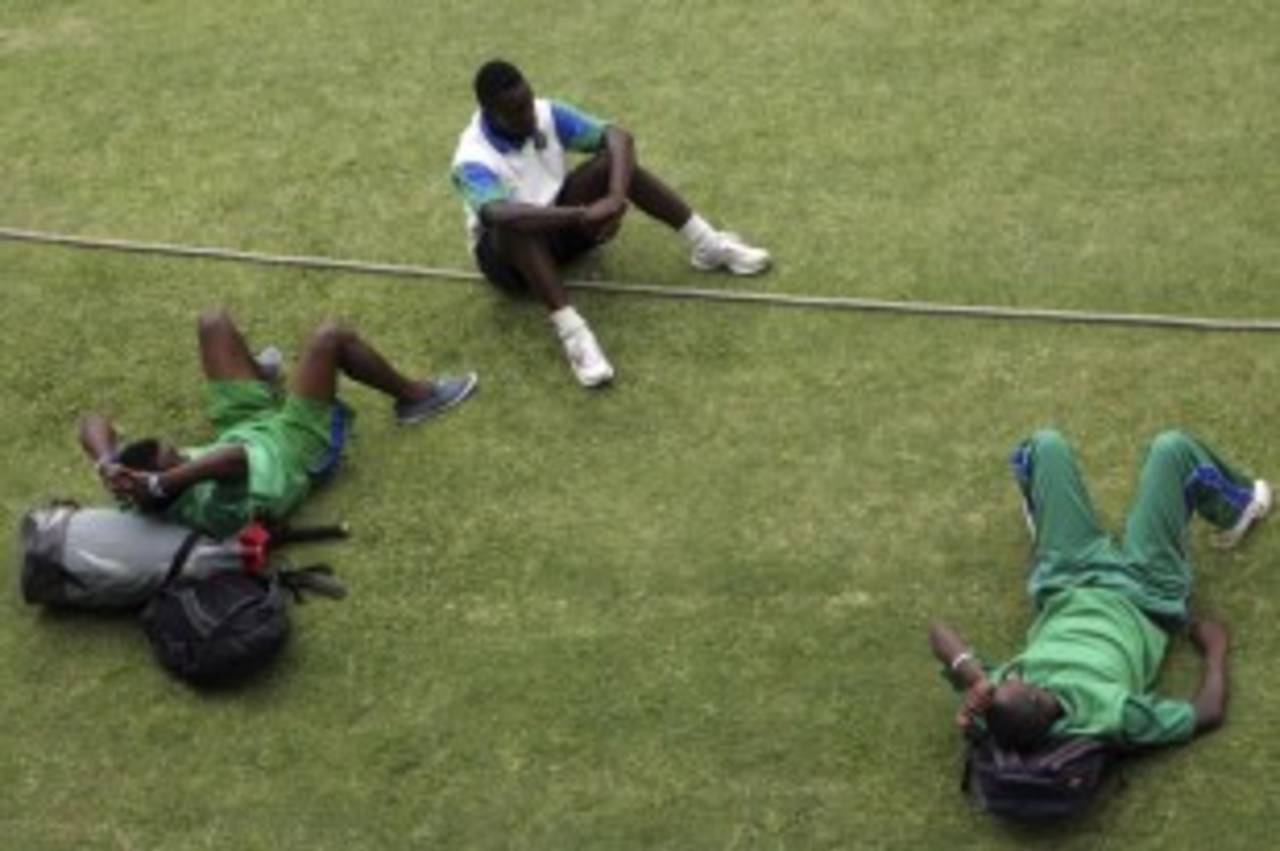 Zimbabwe players on strike at the Harare Sports Club&nbsp;&nbsp;&bull;&nbsp;&nbsp;AFP