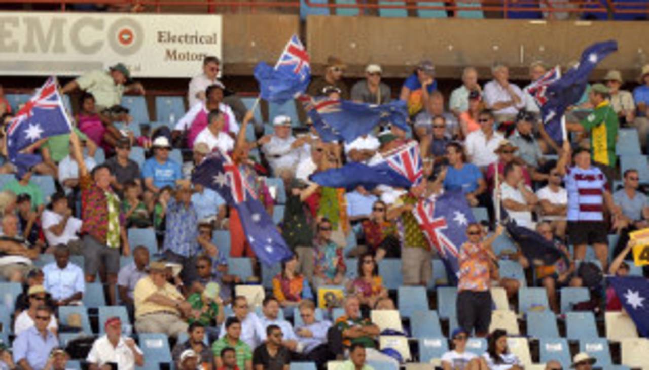 The Australia supporters in the ground made themselves visible&nbsp;&nbsp;&bull;&nbsp;&nbsp;AFP