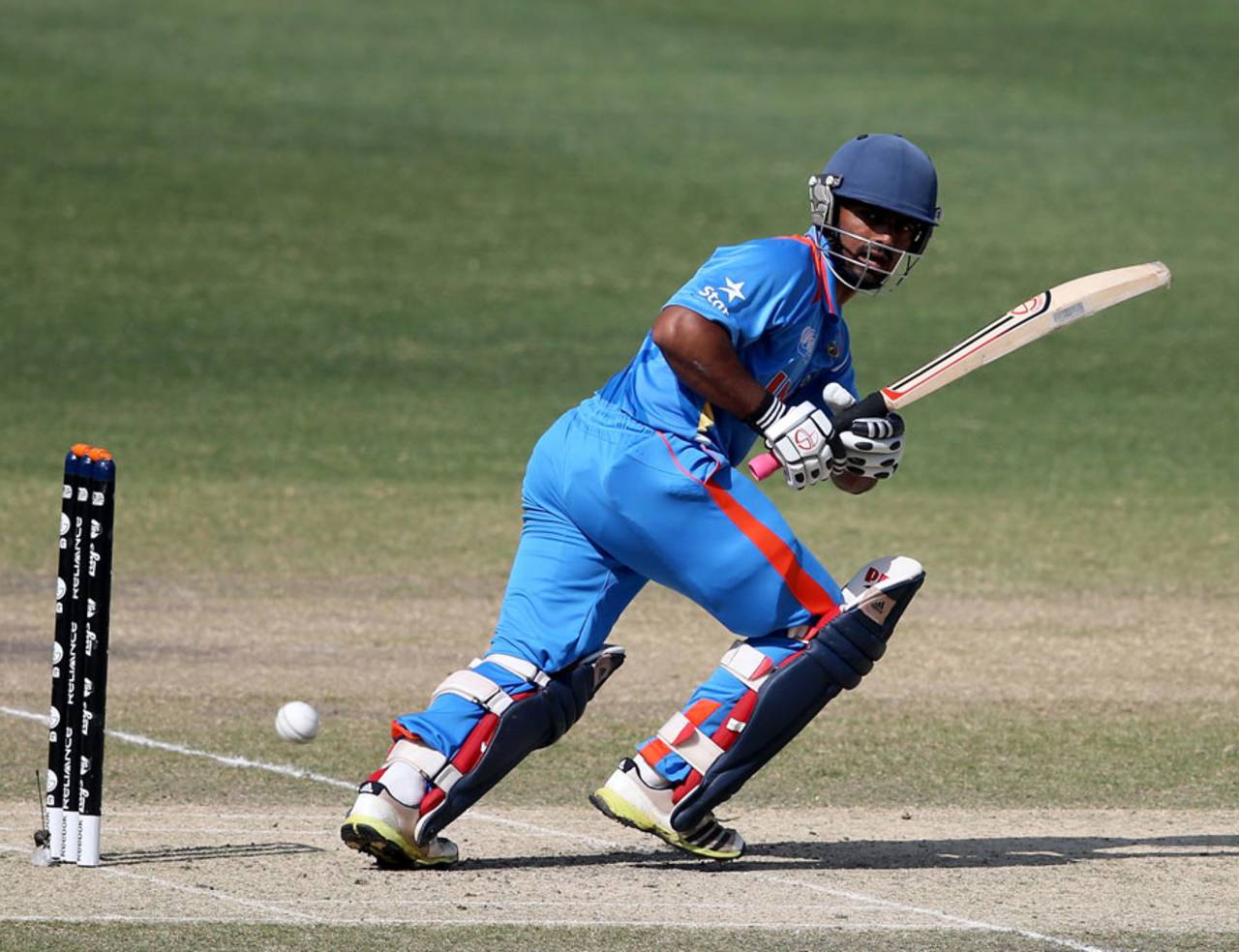 Vijay Zol was the only one of India Under-19s top five to reach double digits, India v England, Under-19 World Cup 2014, quarter-final, Dubai, February 22, 2014