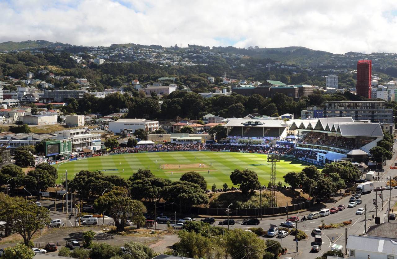 A view of the Basin from Mount Victoria, New Zealand v England, 2nd Test, Wellington, 1st day, March 14, 2013