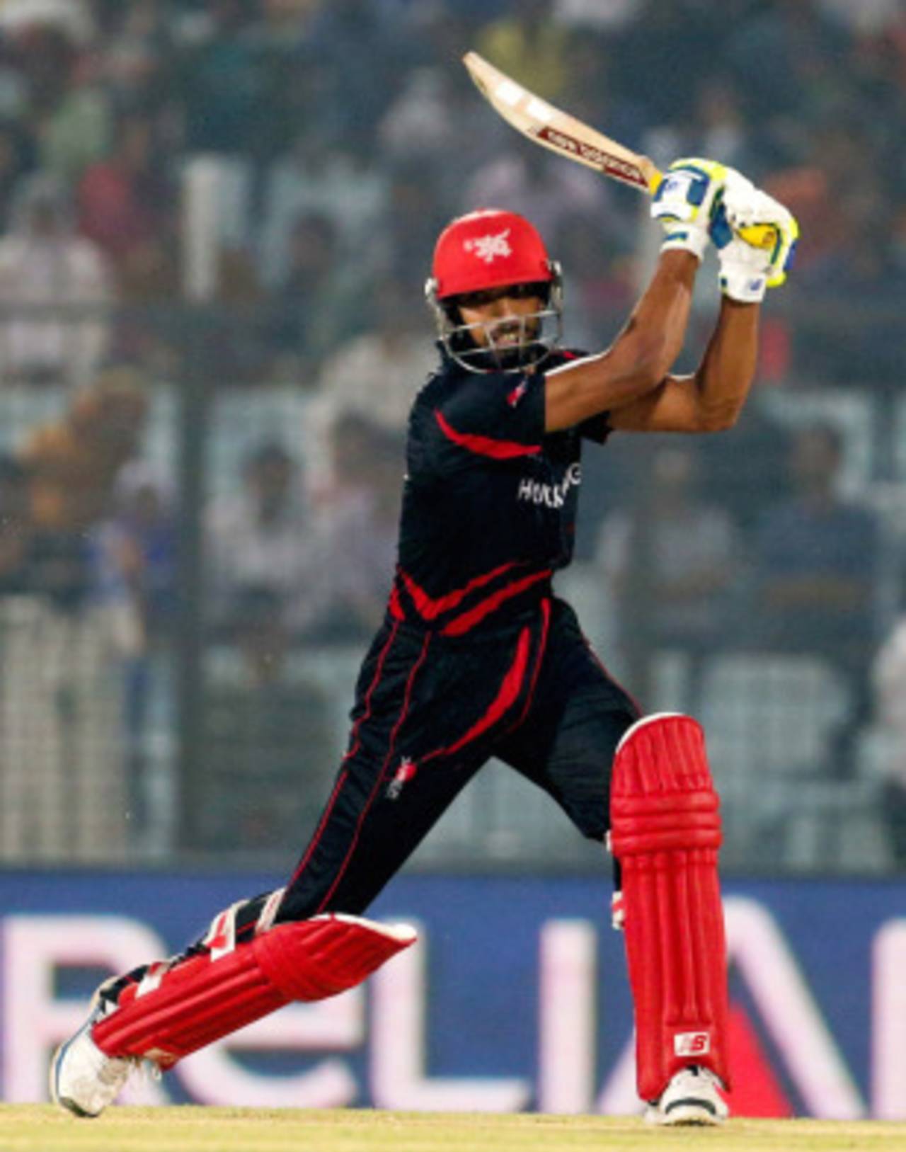 Irfan Ahmed blasted three sixes and three fours in his 28-ball 34, Bangladesh v Hong Kong, World T20, Group A, Chittagong, March 20, 2014