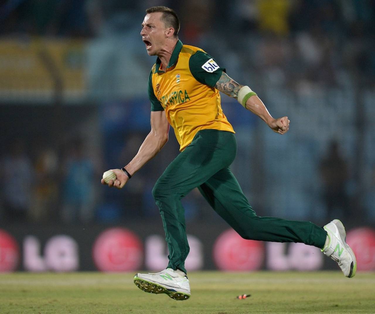 Dale Steyn enacted one of the most exultant exits from a sporting stage after dismantling New Zealand&nbsp;&nbsp;&bull;&nbsp;&nbsp;Getty Images