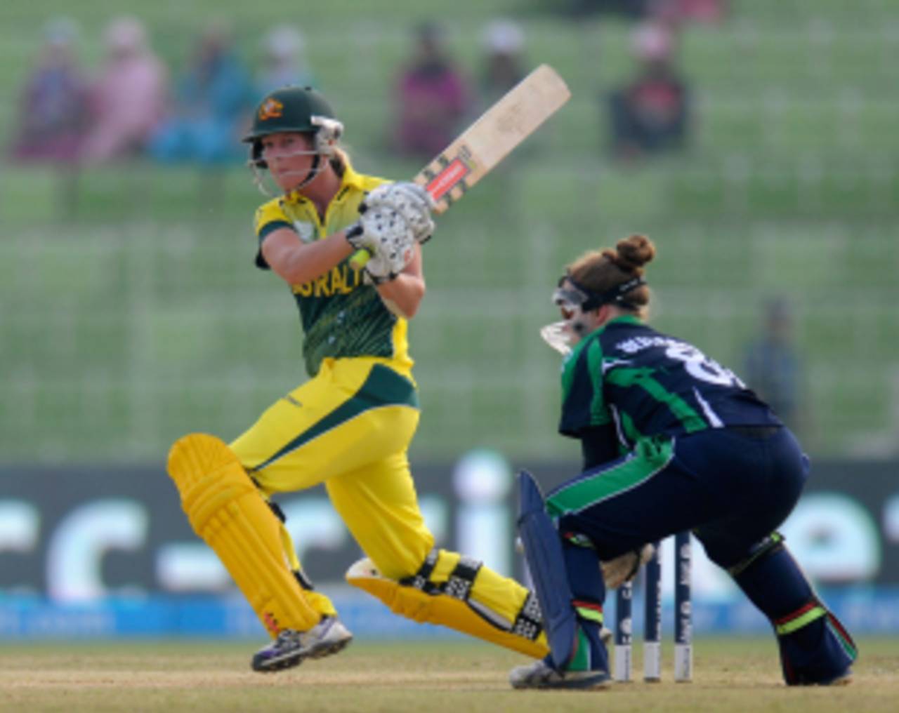 Meg Lanning hit 126, the record score for Women's T20Is, Australia v Ireland, Women's World T20, Group A, Sylhet, March 27, 2014