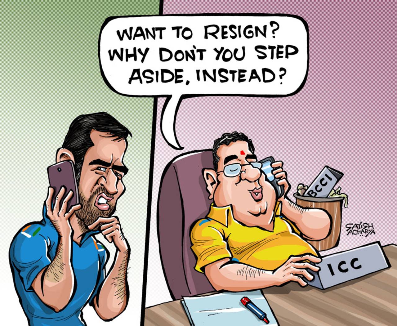 Cartoon: Don't resign