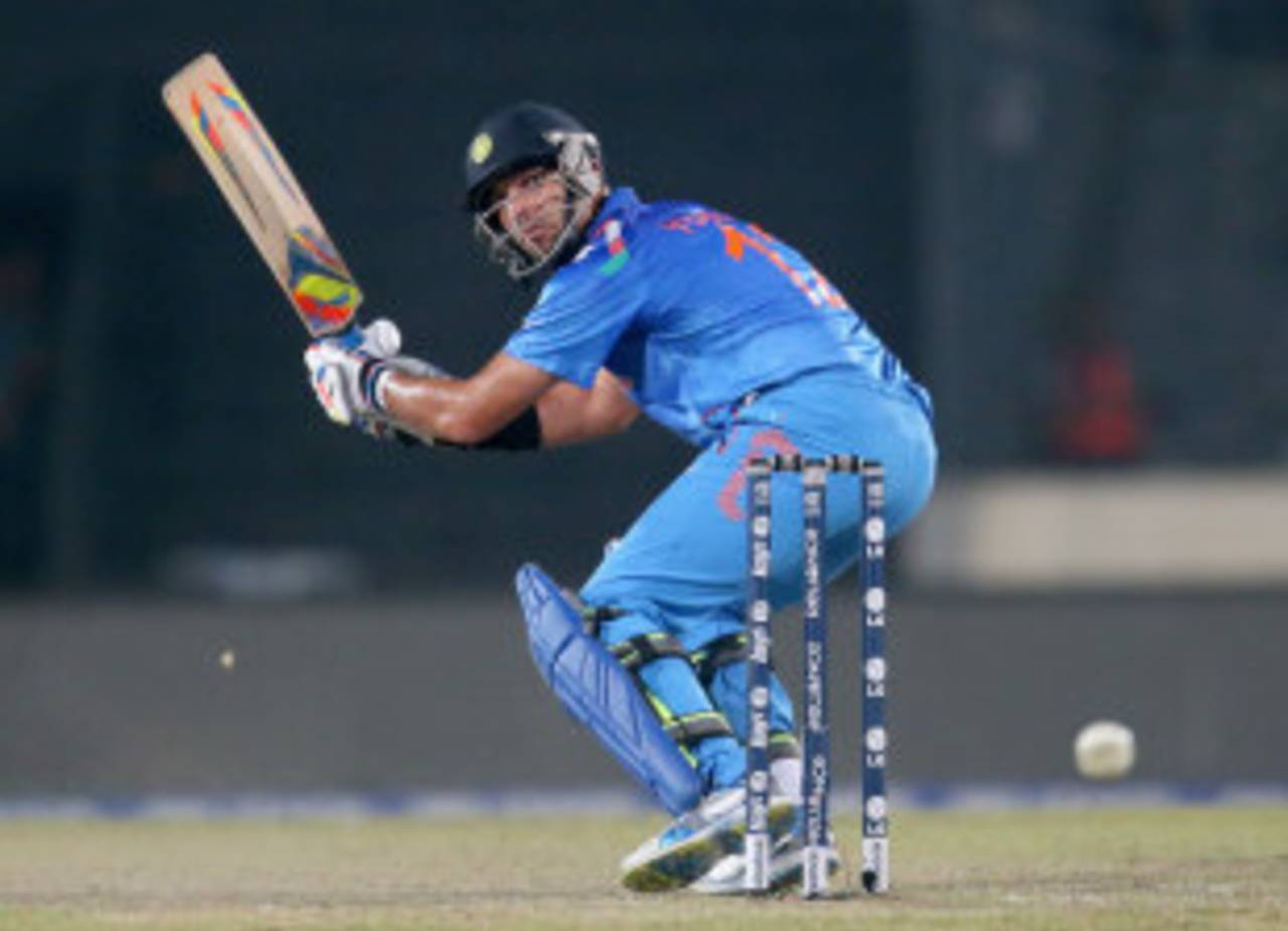Yuvraj Singh's 21-ball 11 was the third-slowest T20I innings of 20 balls or more by an India batsman&nbsp;&nbsp;&bull;&nbsp;&nbsp;ICC