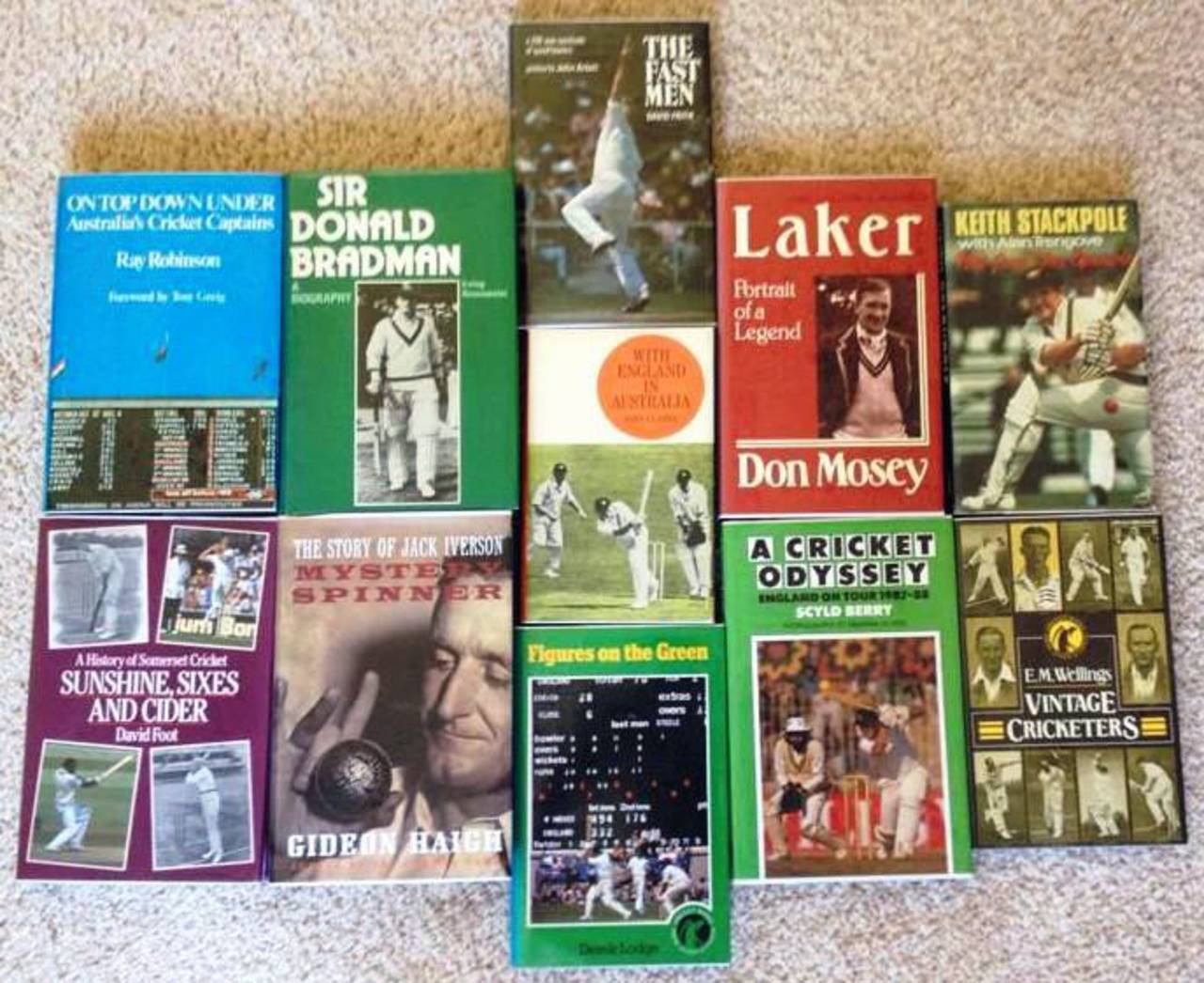 A selection of cricket books, April 2014