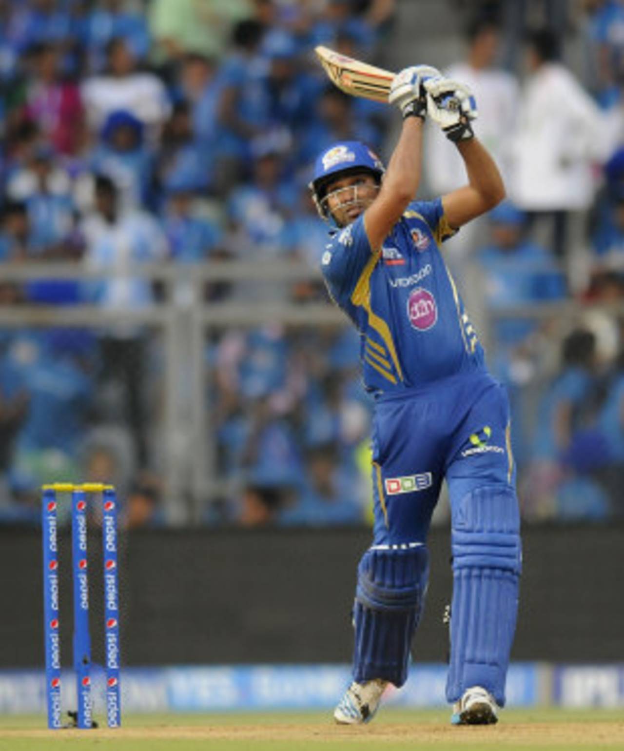 Rohit Sharma hit four sixes and three fours to help Mumbai score 187 runs in their 20 overs.&nbsp;&nbsp;&bull;&nbsp;&nbsp;BCCI