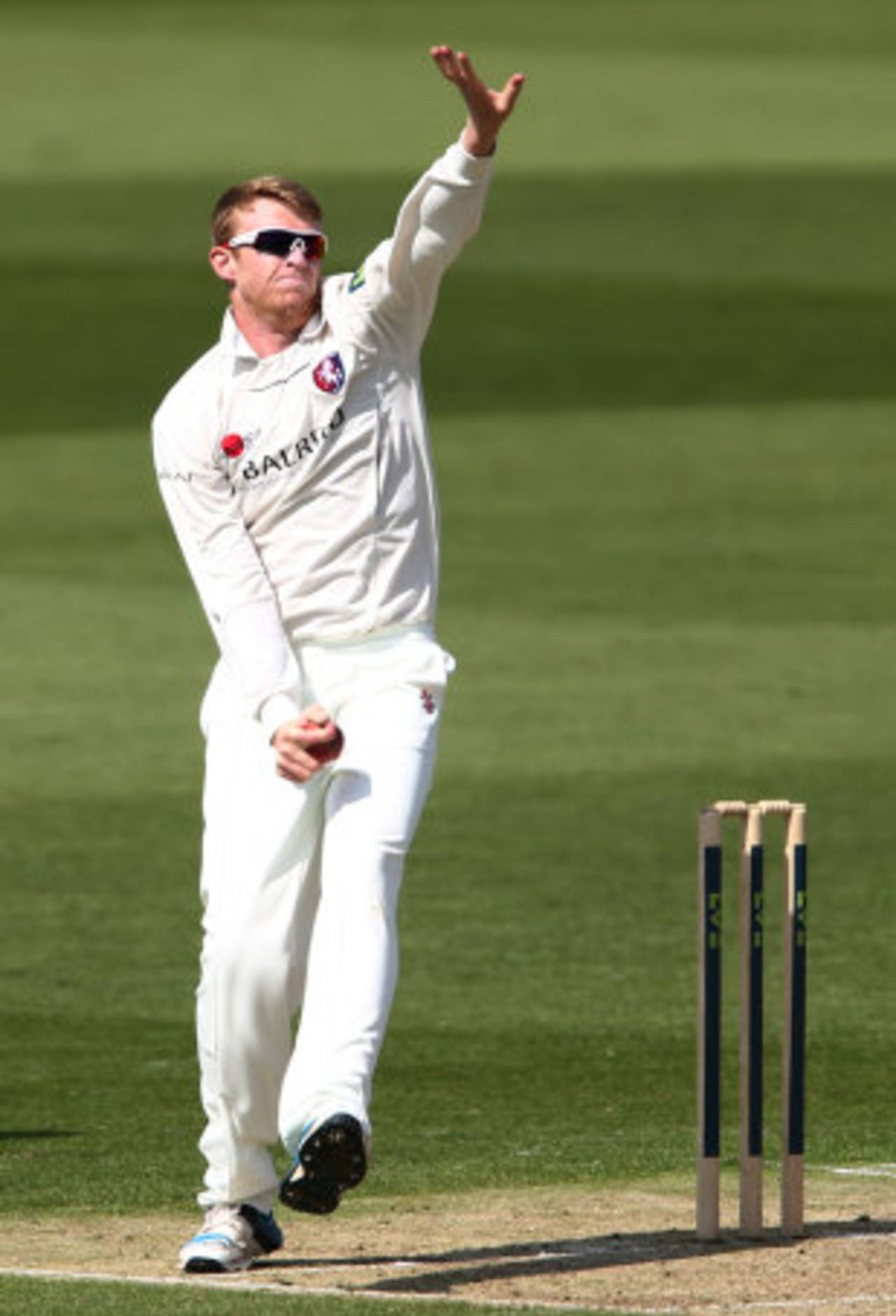 Adam Riley removed Surrey's middle order, Kent v Surrey, County Championship, Division Two, Canterbury, 1st day, May 4, 2014