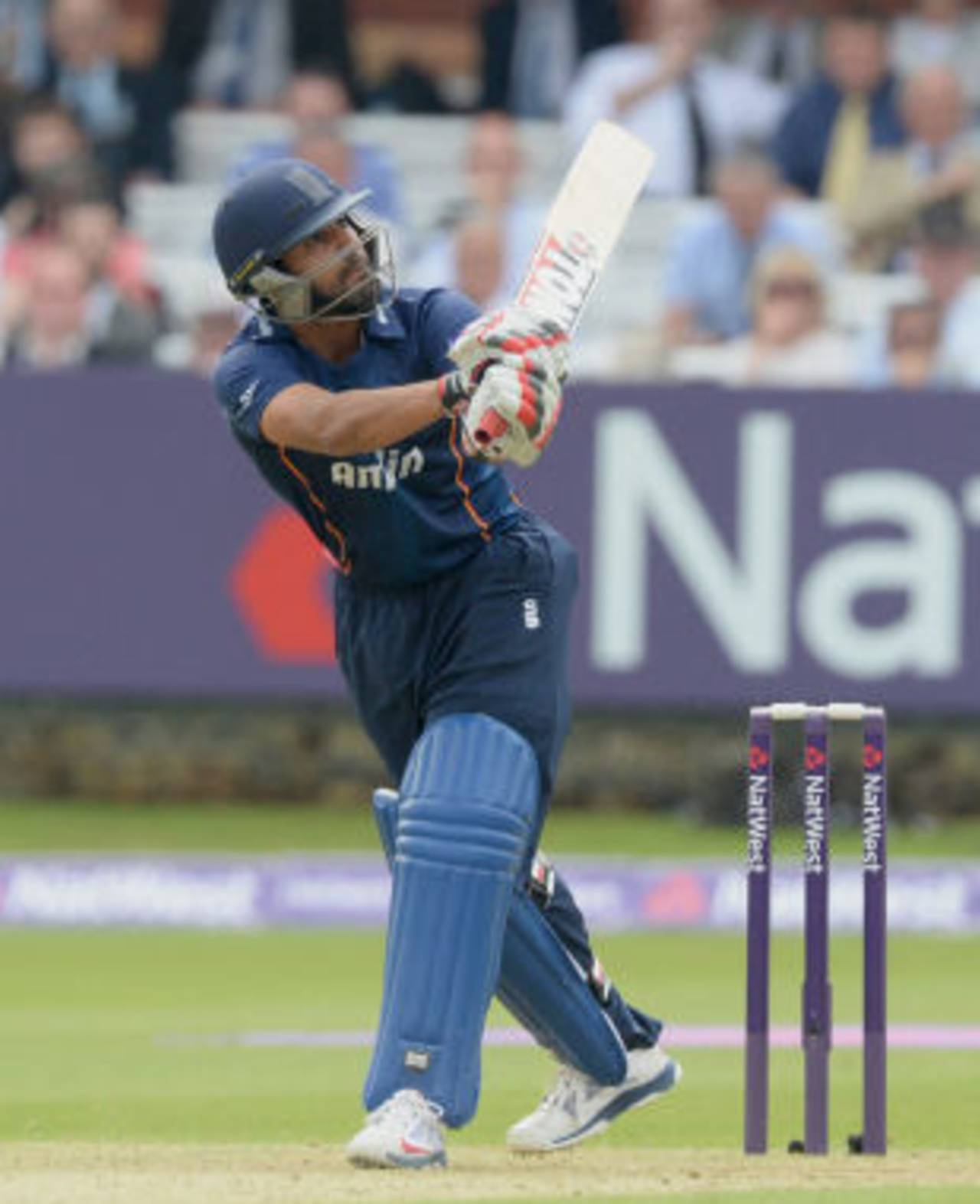 Ravi Bopara hits out for Essex against Middlesex on the first weekend of NatWest Blast at Lord's, May 17, 2014